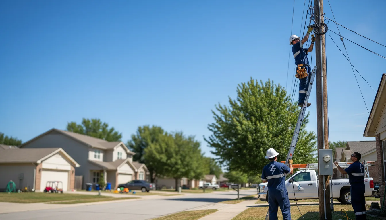 Residential electrician providing installation services in Porter, ME